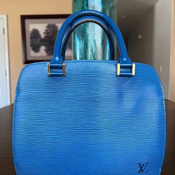Louis Vuitton Handbags - Louis Vuitton Blue Epi Leather Satchel